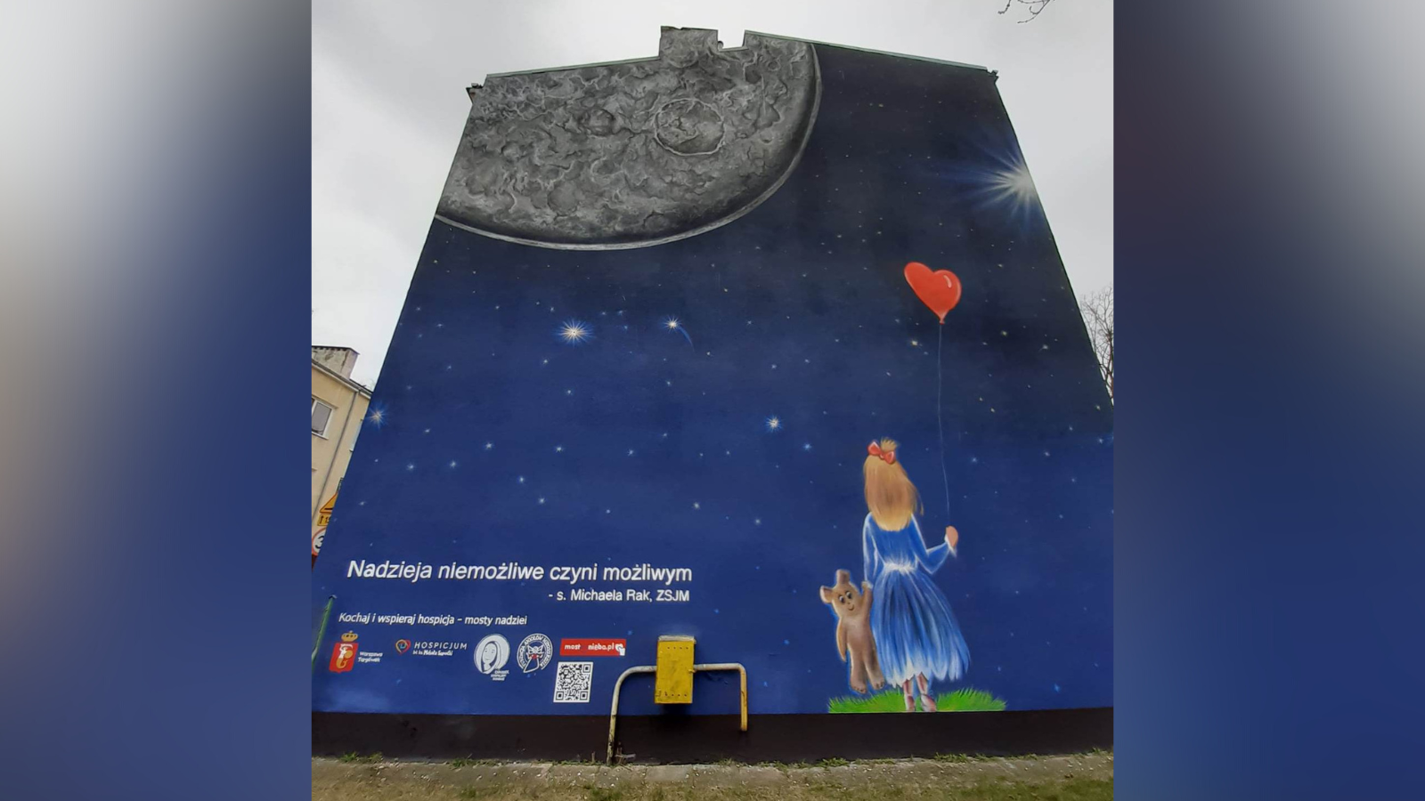 Jest Znakiem Wdzi Czno Ci I Nadziei Powsta Nowy Mural W Warszawie