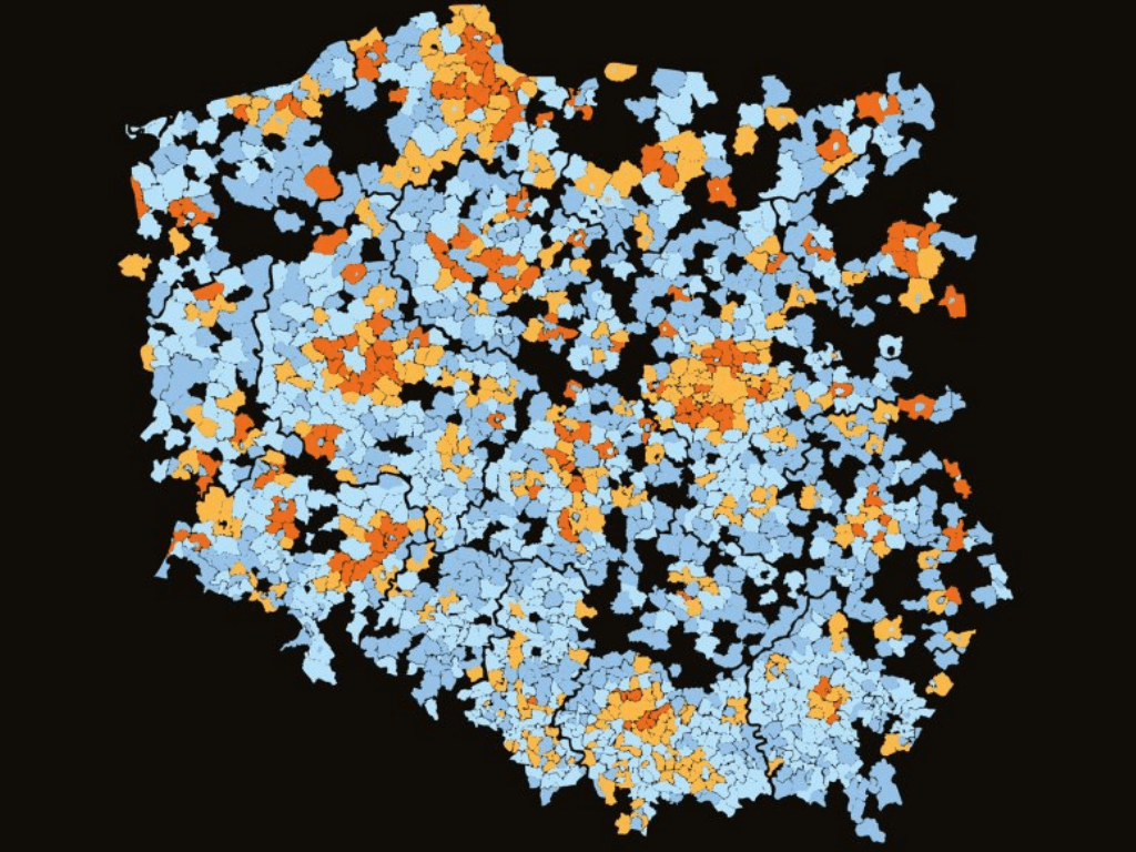 Demograficzna mapa Polski. Alarmujące dane o przyszłości gmin