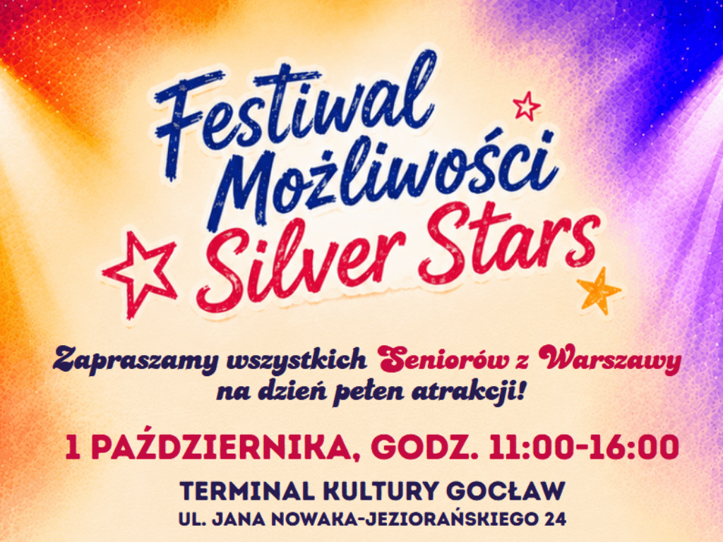Festiwal Możliwości Silver Stars 2026. Dzień pełen aktywności dla warszawskich seniorów