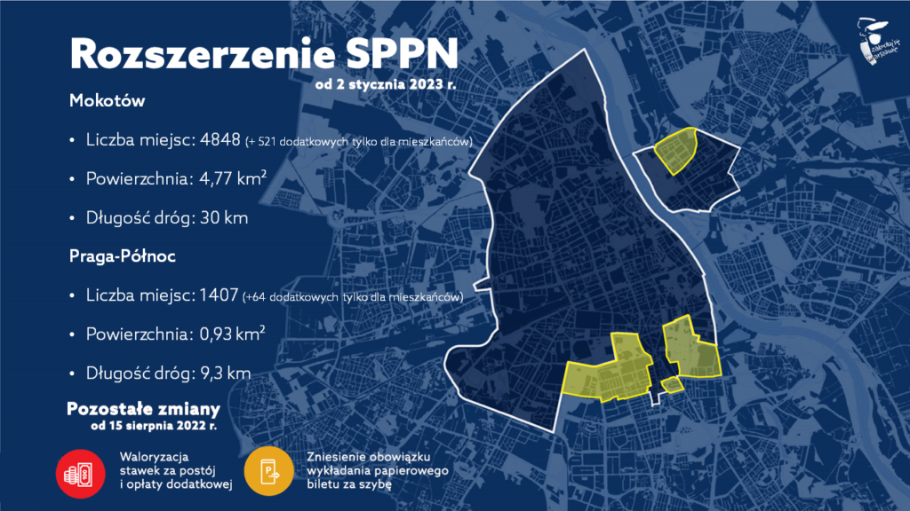 Zmiany w Strefie Płatnego Parkowania w Warszawie