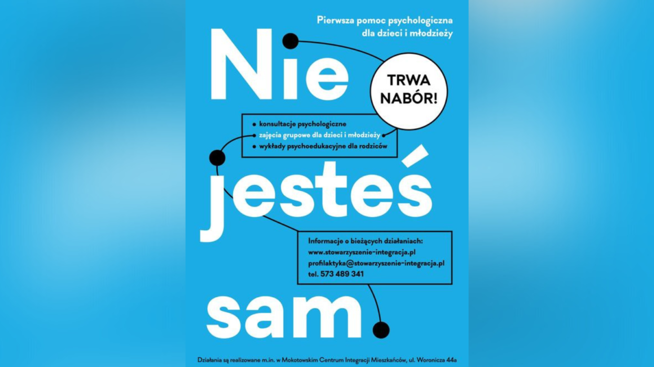 "Nie Jesteś Sam – Pierwsza Pomoc Psychologiczna Dla Dzieci I Młodzieży ...