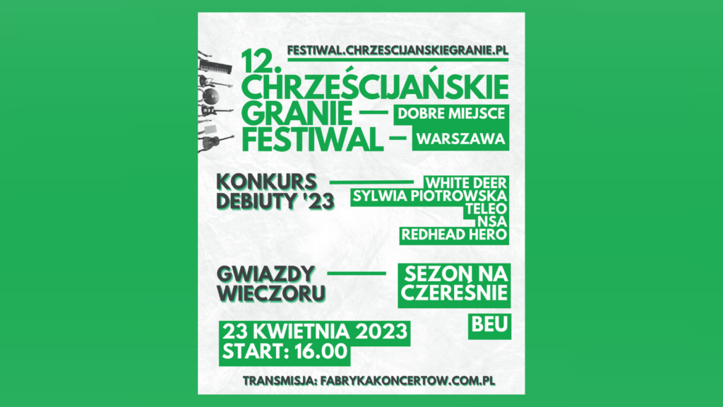 XII Festiwal Chrześcijańskie Granie 2023