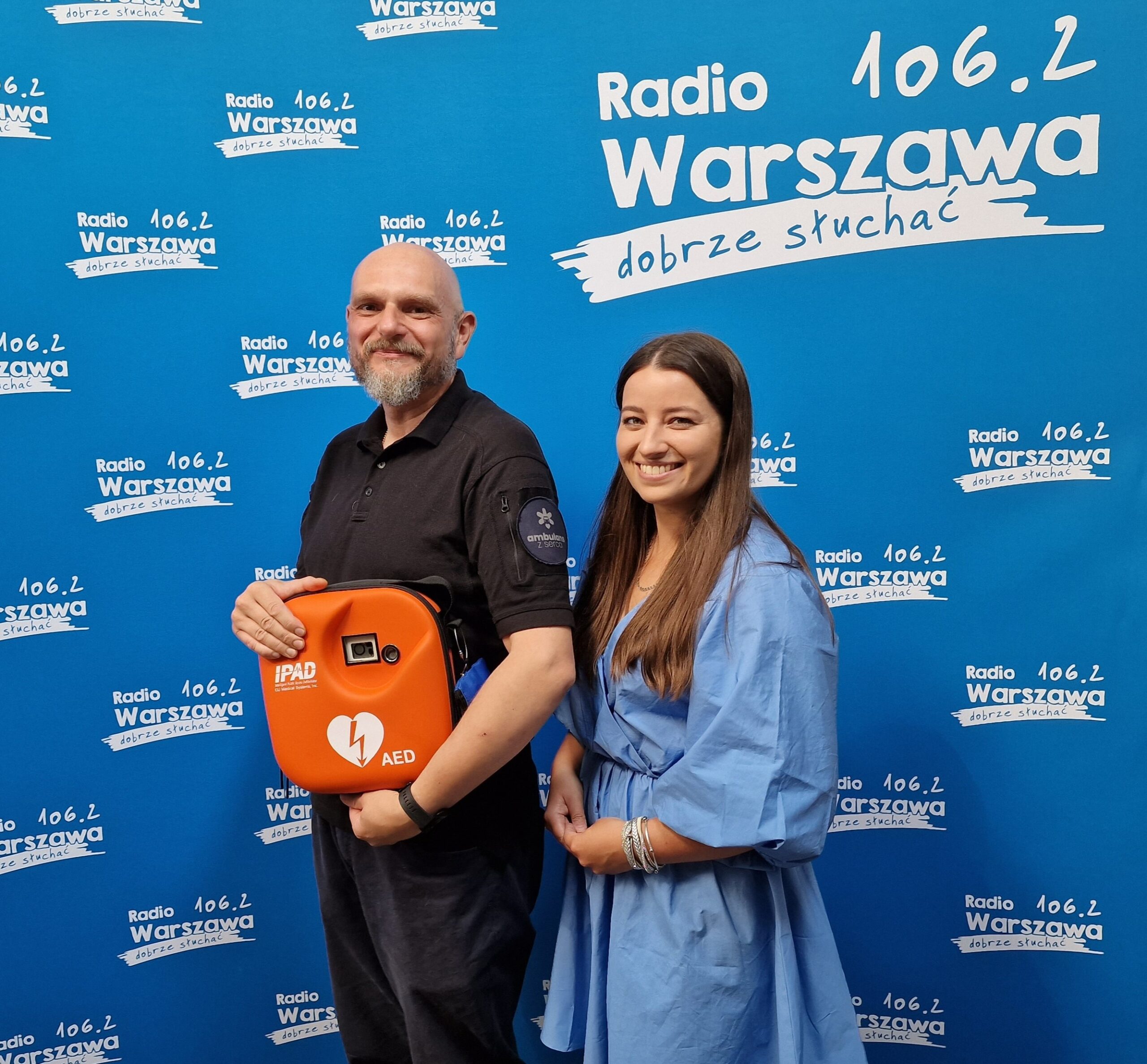 Na zdjęciu Marek Matczak i Weronika Ostrowska, fot. ze zbiorów radia