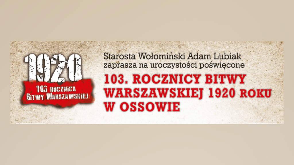 103. rocznica Bitwy Warszawskiej w Powiecie Wołomińskim