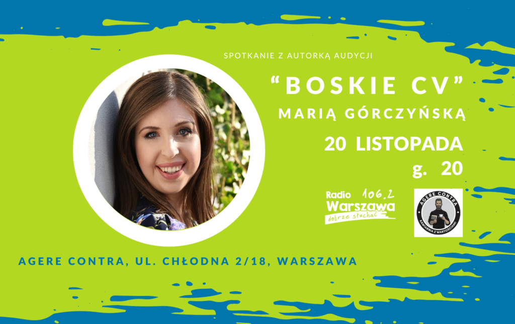 Spotkanie z Marią Górczyńską, autorką audycji „Boskie CV” w Radiu Warszawa
