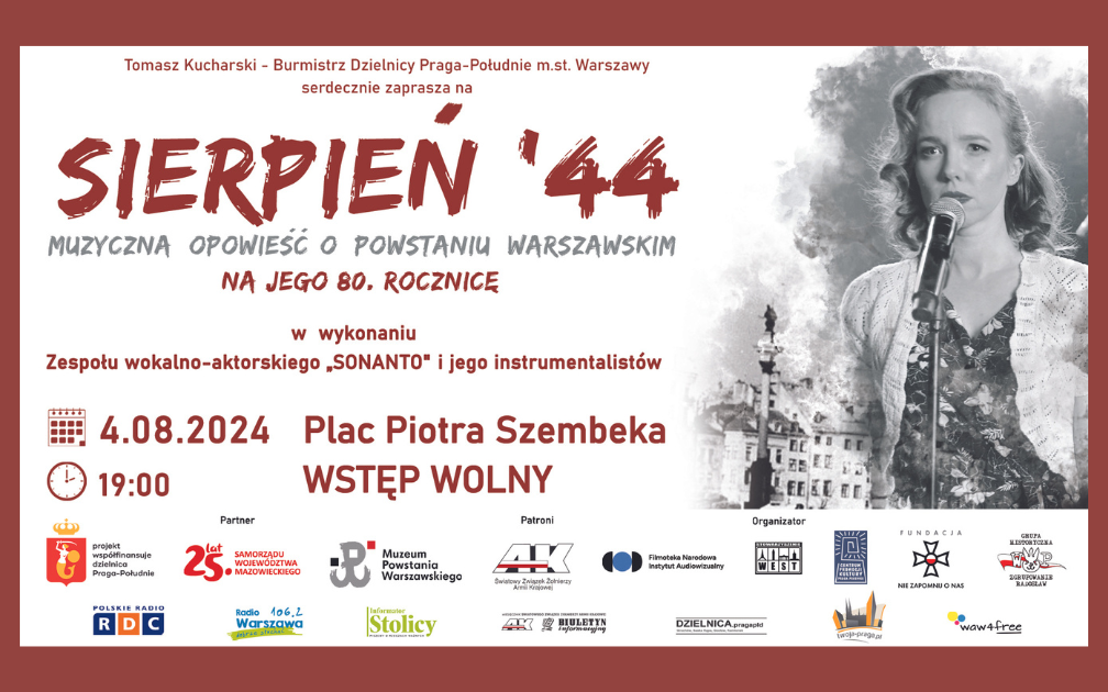 Koncert „Sierpień’ 44 – muzyczna opowieść o Powstaniu Warszawskim”