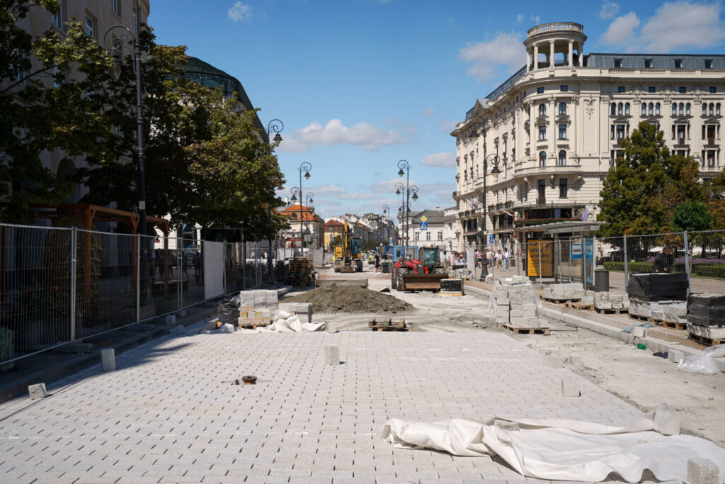 80% prac na Krakowskim Przedmieściu za nami