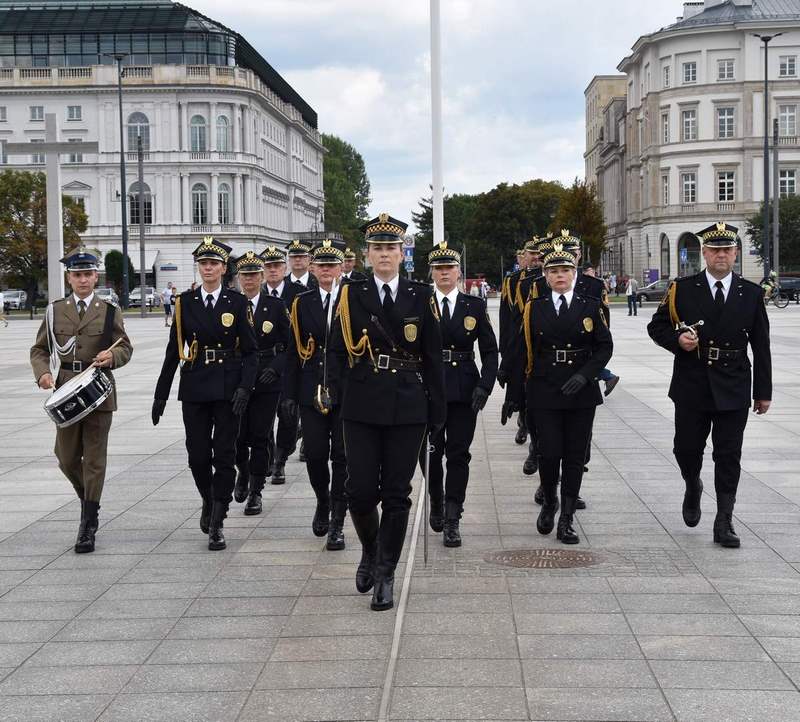 Straż Miejska na warcie honorowej