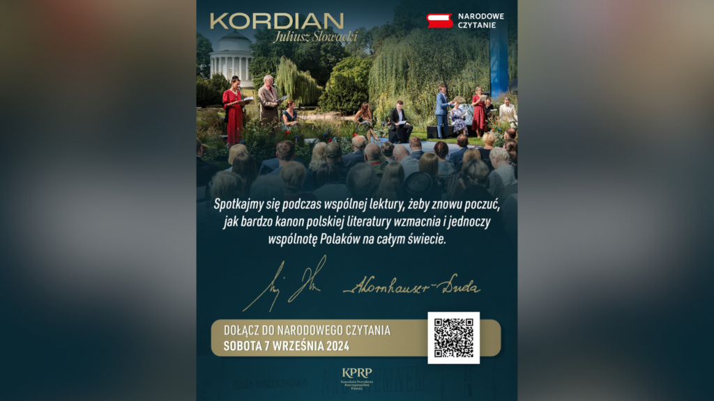 Narodowe czytanie „Kordiana” w stolicy