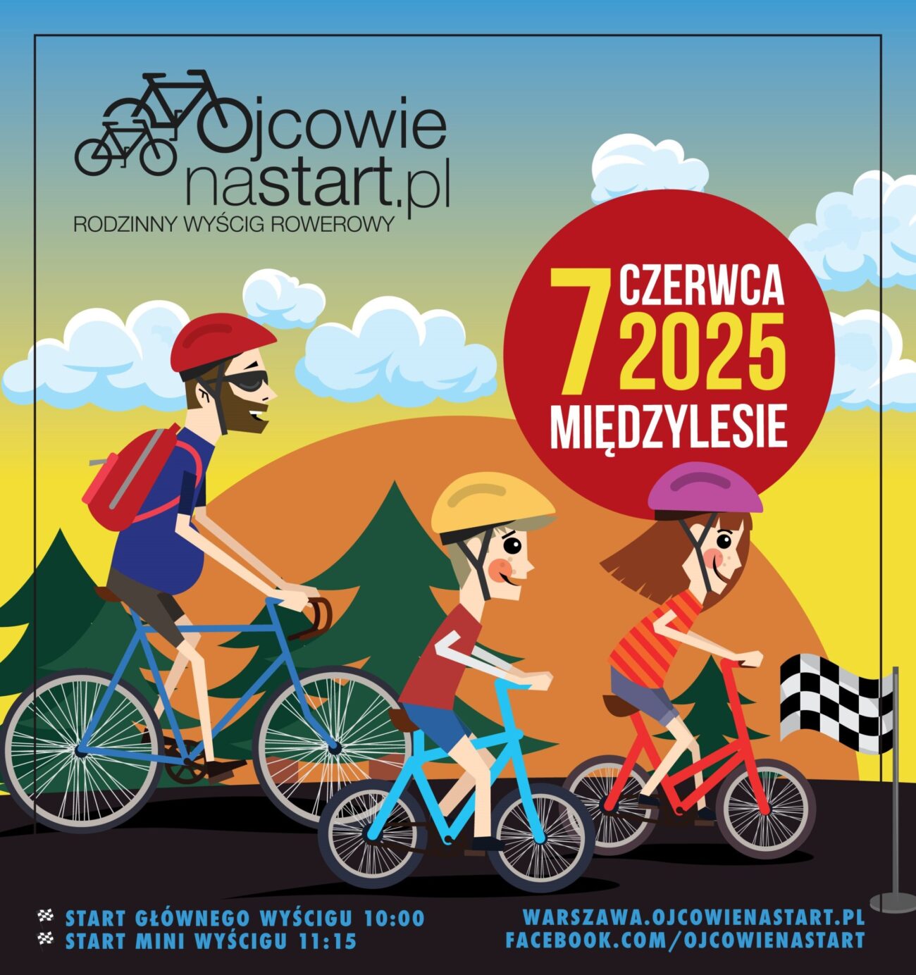 Wyścig rowerowy Ojcowie na start