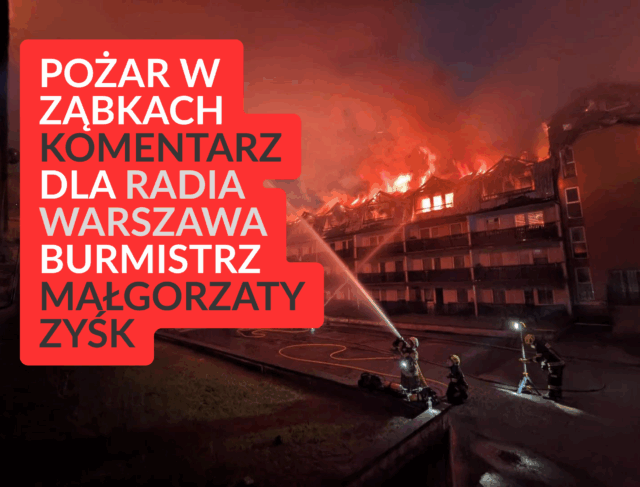Pożar w Ząbkach | Fot. PSP