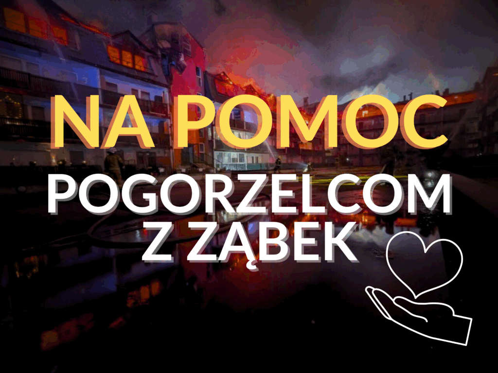 Pomoc poszkodowanym w pożarze w Ząbkach Pomoc poszkodowanym w pożarze w Ząbkach