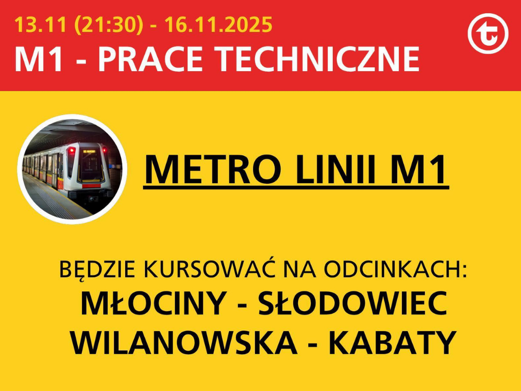Uwaga! Część metra będzie zamknięta Uwaga! Część metra będzie zamknięta